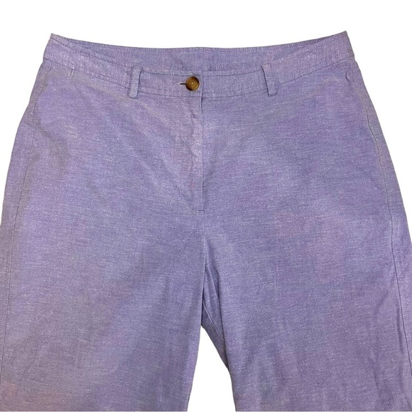 LL Bean Cotton Capri Pants in Blue - Picture 2 of 10